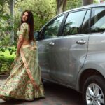 Sakshi Chaudhary Instagram – Today for the audio launch of oope kuha!!! Don’t mind the car !! 😁