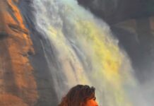 Samantha Instagram - Life ☮️ You enjoy it or endure it as it comes and goes ,as it ebbs and flows . Athirappilly Falls