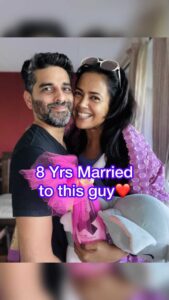 Sameera Reddy Instagram - 8yrs Wedding Anniversary💃🏻Messy Mama’s going all out baby🍾😁 #weddinganniversary #8yrs #marriage #celebration 🎈