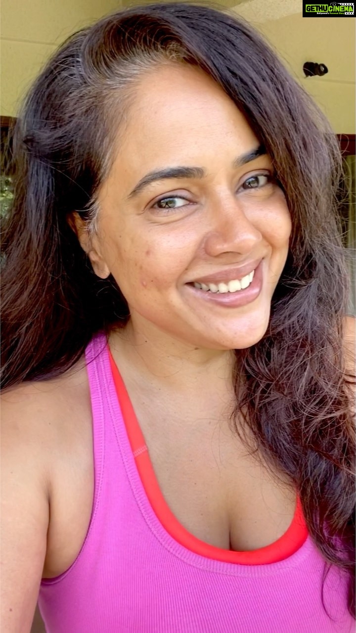 Sameera Reddy Instagram - I had a message form a mom who says she feels ‘fat’ ‘ugly’ and ‘not beautiful’ with her post baby fat . She said she looked at me and felt dejected . OMG!!! So here are my morning swelly eyes . No tricks no make up just me owning it! And I’m hoping that this enforces a positive spin on our own expectations of ourselves . I feel coming back to the public view in a way that I feel no pressure for my own mental health has helped me stay focused on being a good mother and a person who is self accepting that makes it a healthier space for all around me . Don’t dwell on what you are not and what you don’t have ! Let’s focus on the good 🙏🏼 we are all #imperfectlyperfect #loveyourself #justthewayyouare #keepingitreal