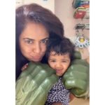 Sameera Reddy Instagram – Don’t mess with the hulk👊🏼 #mood tough gurls 🦹‍♀️💥#girlpower #incrediblehulk #baby #mama #messymama #naughtynyra #fun #motheranddaughter #momlife #motherhood #babygirl #hulk #babyhulk #happy #sundayfunday #positivevibes #imperfectlyperfect #keepingitreal ⭐️