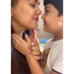 Sameera Reddy Instagram – Hans and me are loving our time together in this lockdown, especially because it involves bubbles, lather and so much fun! 
He loves his Pears bar of soap, the smell, how soft his hands feel after washing with it, and all the bubbles blown on his mama. What I love is that he is truly protected, and thats what makes me glow. 
All you mamas & papas out there, share with us your Pears #Protect&Glow moments @pears_india 
#ad #pears #sharetheglow #protect&glow 
#pearssoap