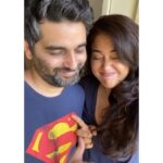 Sameera Reddy Instagram - Who kissed who first😱Inspired by @jlo & @tahirakashyap 😍took a lot to convince my shy boy to do this🤗 mr. and mrs. @vardenchi ❤️#husbandandwife #coupleschallenge #stayhome #takefunseriously #mrandmrs #tiktokindia 🔛Sameera.reddy