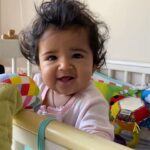 Sameera Reddy Instagram - this girl is really in a hurry to stand!😍#apnatimeaayega #mondaymotivation Try try till you succeed!!! 💪🏼#momlife #funny #momentslikethese #motherhood