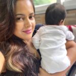 Sameera Reddy Instagram – Breastfeeding Post Alert for Moms🎈My experience? I’d like to tell you that till you start solids it will be a bit taxing because you have to feed a lot esp in the beginning months. It gets fairly easy at 6 months 🍼 the night feeds for some moms like me continue so bye bye sleep 💤 I’m still struggling with that. It also can make you eat more to battle fatigue so watch out for the weight gain. 
My best advice is feed anywhere and everywhere .🌴 Don’t feel awkward : use a feeding cape and just be comfortable. I’ve fed in restaurants, cars , parks , friends houses etc . I don’t give a damn because I want to be active and I want to have a life . Also I don’t make it a big deal in my head and that’s the trick to keep going with BF your baby. 💃
please don’t feel pressure because it is mental pressure itself that emotionally drains you while BF your baby. 🧘🏼‍♂️
I again say that giving a combination of BM and/or formula or only formula if you choose for various reasons is completely your choice . Nothing wrong with it . Yes it is said BM is a superfood for babies but that being said my mom breast fed me only a few months and I think I turned out just fine 🤩 
Stay happy.
Happy mama = Happy baby 😃 .
.
#motherhood #momlife #baby #breastfeeding #keepingitreal #imperfectlyperfect  #mom #babygirl #babys #postpartum #momsofinstagram #postpartumjourney #happymama #happybaby 😃