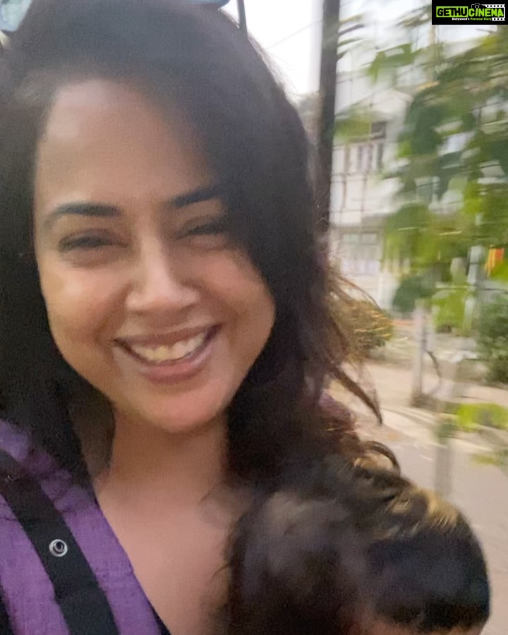 Sameera Reddy Instagram - Get out of your comfort zone and get moving ! I felt so low today. Barely any sleep .Madam Nyra is teething π¬ but it feels so good for her and me to just get out for a walk! Makes us both less cranky ! If you feeling down just start slow with stretching, walking or even just breathing π§ββοΈ#mom #keeponmoving #feelgood #start #walking #momlife #postpartum #fitmom #babycarrier #noexcuses