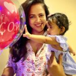 Sameera Reddy Instagram - 6 months old yesterday! How did we even get here so soon? Everyday has been such an adventure with you babygirl! 🥰 #happybirthday #6monthsold #my #babygirl #mybabies #myuniverse #motherhood