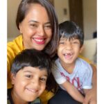 Sameera Reddy Instagram – 🎥 with my two camera assistants! #myson #mynephew 🥰 #happysunday