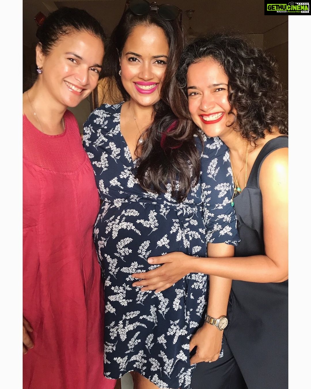 Sameera Reddy Instagram - My biggest strengths 🙌🏼! My sisters ! Rare pic of us together ! Miss you already Megs! ❤️ #wearefamily . . #sisters #sisterhood #sisters👭 #momtobe #familyfirst #sister #love #family #sisters #happy #siblings #like #mom #cute #instagood #friends #sis #smile #photooftheday #fun #beautiful #mother #life #photography #girls #baby #kids #sisterhood #sisterlove #follow #sistersquad