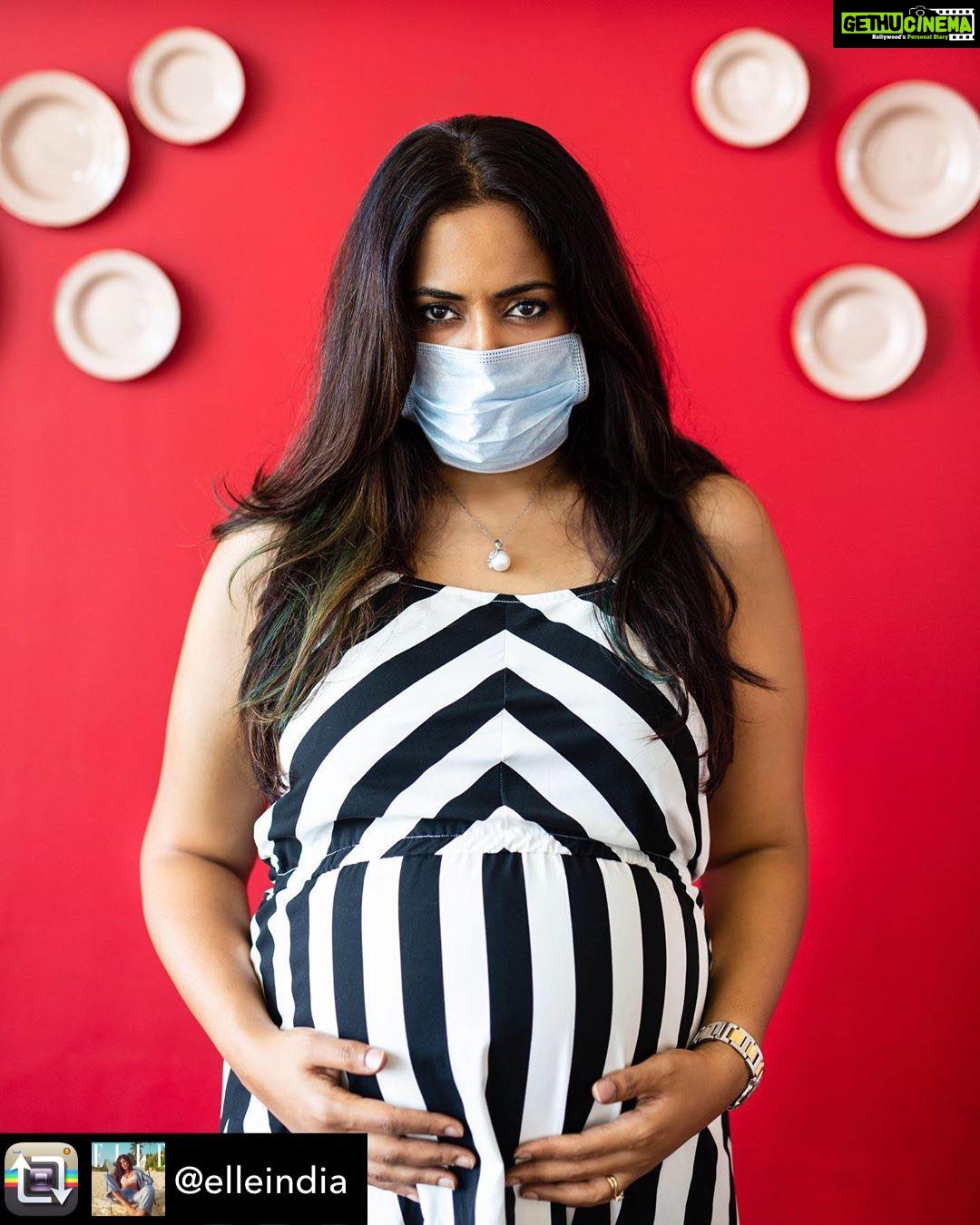 Sameera Reddy Instagram - “For my unborn child and my son, I commit to giving them the basic necessity of clean air. It is so vital and it took me becoming a mother to get serious about issues such as these. I wish we all had woken up sooner because #airpollution is now a global hazard that has been linked to higher rates of cancer, heart disease, stroke, and respiratory diseases. It’s time to wake up and smell the smoke. One action on one day will not resolve this issue. So on June 5th #worldenviromentday, I pledge to make an internal shift. A shift that will impact every decision that I make from here on towards a cleaner future.” - @reddysameera #beatairpollution @elleindia . Sameera Reddy has taken her pledge—have you? Head to ELLE.in to know more. @unenvironment . 📷: @_fabian.franco_ . #maskchallenge