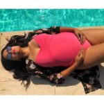 Sameera Reddy Instagram - Swimming has been so therapeutic this pregnancy ! To enjoy and celebrate my growing bump 🙂Finally had to get a swimsuit that fit !. @seraphineindia 💓 🕶 @carolinalemkeberlin #maternityswimwear #pregnancy #pink #swimsuit #bump #baby #swimwear #sun #sunglasses . 📷 @designer_ishwari