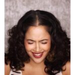 Sameera Reddy Instagram - It’s such an indian thing to do straight hair all the time but there is something so wild and free about curly locks! 🥳 @zingranwon @zidosalon @megbhalla . . #mua @kohlnrouge . #friday #curlyhair #hairstyle #fashion #fun #beauty #makeup #momlife #bollywood #kollywood #mom #pregnancy #indian #picoftheday