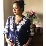 Sameera Reddy Instagram - Let her sleep for when she wakes she will move mountains 🌟Month 7 ❤️ we almost there! 🤗 #bump #thirdtrimester #pregnancy #herewego
