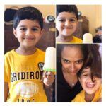 Sameera Reddy Instagram – Fifty shades of Yellow with my Sunshine Boy 🌈 #thursday be like 🌟.
.
.
#hansvarde #momlife #momlifebelike #yellow #sunshine #myson #toddler #bollywood #mom #keepingitreal