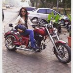 Sameera Reddy Instagram - #throwbackthursday to the day I met Akshai . I rode one of his motorcycles and our journey began.. I asked him out in true biker girl style. .best decision I ever made ❤️ . . @vardenchi . . #bikerchick #motorcyclelife #motorcycle #momlife #love #marriage #bae #bikergirl #vardenchi #chopper #throwback