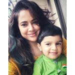 Sameera Reddy Instagram - Happiness is finally finding someone who understands you ❤️ . . #happiness #myson #momlife #positivevibes #thursday #love