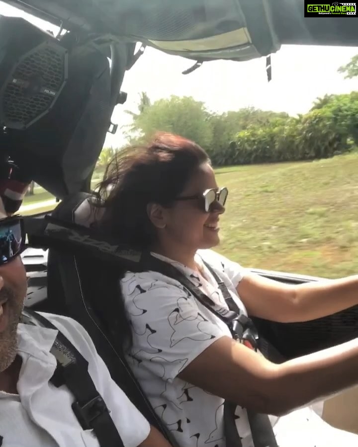 Sameera Reddy Instagram - Pedro giving me the low down on the Polaris Off Road ATV! Loving this mean machine ! Esp Off Road it handles like a boss! @pivanfigue @polarisorv @polarisrzr @polarisindia . . #atv #offroad #polaris #instacool #drive #instapic #monster #lovinit #momlife #bossbabe #speed #badboy #machine π