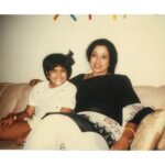 Sameera Reddy Instagram - Mother’s day is round the corner so this weeks #throwback is me and my mom back in day. Have no idea why I’m grinning so hard but I’m sure it had to do with her crazy sense of humour. She’s truly the most jovial person I know ! Love you mom ❤️. . . . . #throwbackthursday #throwback #mothersday #mymom #mymommy #mother #childhood #mylife #nostalgia #tbt #memories #supermom #blessed 🙏🏻