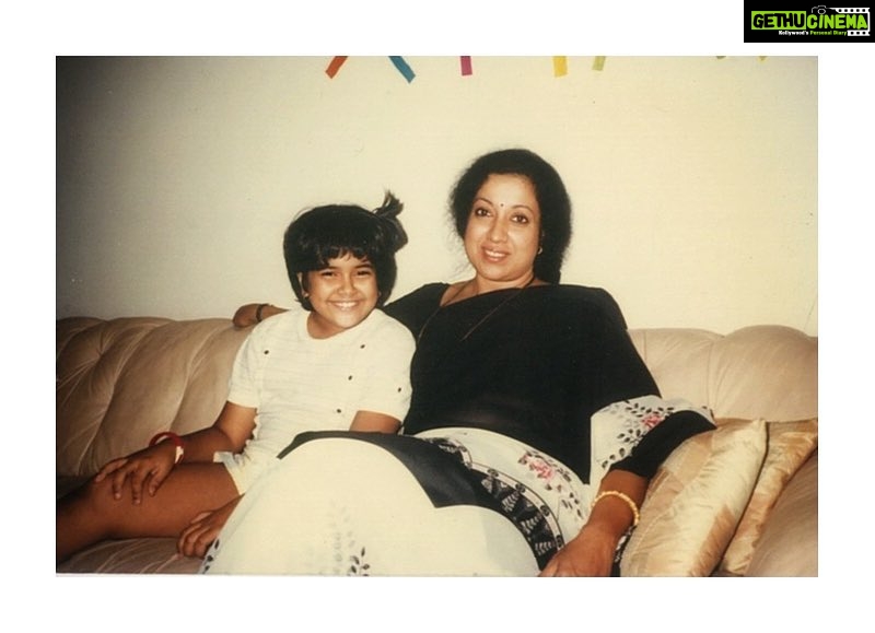 Sameera Reddy Instagram - Mother’s day is round the corner so this weeks #throwback is me and my mom back in day. Have no idea why I’m grinning so hard but I’m sure it had to do with her crazy sense of humour. She’s truly the most jovial person I know ! Love you mom ❤️. . . . . #throwbackthursday #throwback #mothersday #mymom #mymommy #mother #childhood #mylife #nostalgia #tbt #memories #supermom #blessed 🙏🏻