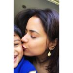 Sameera Reddy Instagram - I promise to plant kisses like seeds on your body so in time you can grow to love yourself as much as I love you ❤️. . #quotes #love #happiness #bliss #baby #myson #tuesday #grace #meandmyboy