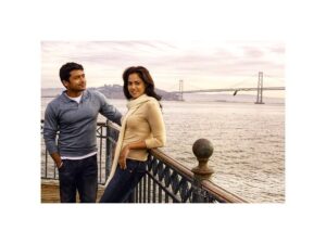 Sameera Reddy Instagram - #throwbackthursday to all my #vaaranamaayiram peeps! Surya and me in San Francisco during the making of this beautiful movie . Meghna will always be a part of me ❤️. . . . . #tamil #telugu #kollywood #surya #suryasivakumar #throwback #sanfrancisco #movies #india #moment #song #sameerareddy