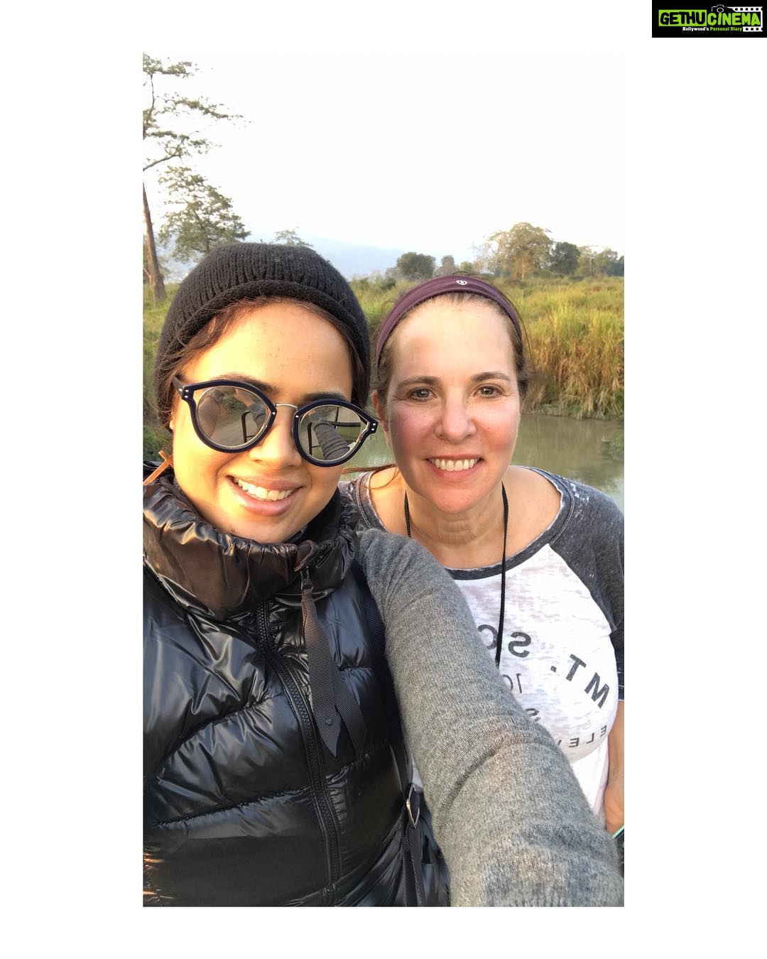 Sameera Reddy Instagram - #nofilter @incredibleindia stunning Assam! Kaziranga National Park with my bestie @jleibholz We really have such a diverse country it’s really incredible. 2500 plus rhinos and the highest density of tigers makes this park outstanding . ❤️👍🏻. . . . . #incredibleindia #indiatravelgram #india #assam #streetsofassam #travels #kaziranga #girlstrip #nofilter #holiday #sameerareddy