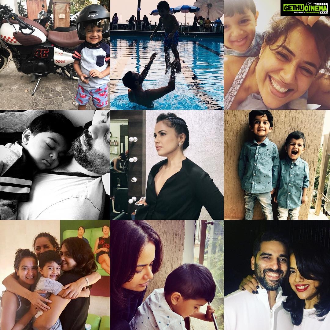 Sameera Reddy Instagram - #2017bestnine I’ve learnt to forgive , let go , be present and be grateful . 2017 has been all about learning and loving . ❤️ Happy New Year . . . . .#family #familyfirst #newbeginnings #hansvarde #myson #akshaivarde #myhusband #lookingback #goodyear #grace #love #happiness #letgo #forgive #bepresent #mindful #grateful #happynewyear