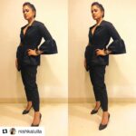 Sameera Reddy Instagram - #aboutlastnight Repost @nishkalulla (@get_repost) ・・・ Welcome back @reddysameera ! Last night in @nishkalullalabel for the @reebokwomen_india #FittoFight awards ! #nishkalullalabel #sameerareddy #lookwhosback Those braids tho ! 🖤