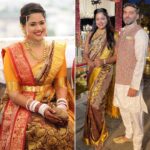 Sameera Reddy Instagram - I wore my wedding saree after 8 years🥰and it felt so amazing 🤩 #wedding #feels with @mr.vardenchi❤️ @houseofneetalulla 💫