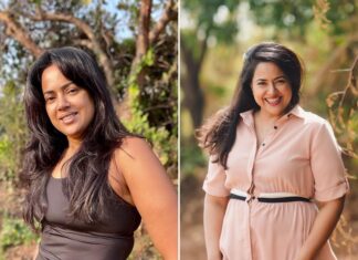 Sameera Reddy Instagram - One year ago I started to take my fitness seriously🛑I was 92 kgs. Today I am 81 kgs✅But I always say more that the weight loss I’m grateful for increase in my energy levels and agility💪🏼 what has helped me ? ✅ I tend to lose focus but I’m aware so I get back on track immediately . ✅intermittent fasting has helped me with my late night snacking habit . ✅i do a lot of inner work to stay away from negative thoughts and stay mindful on being happy with my body now. ✅ choose a sport. It helps make fitness fun ✅ partner with buddy who checks on your progress every week ✅set realistic goals . Don’t aim to immediately drop the weight . ✅ lastly don’t self loathe . Nothing and nobody is worth that stress . Thank you for being my fitness buddy this past one year . Am looking forward will full determination to continue forward and keep this going with you 💯 #fitnessfriday #fitnessmotivation 💪🏼