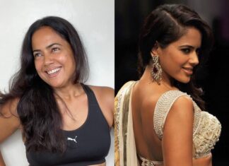 Sameera Reddy Instagram - Do you keep comparing yourself to what you were before? The healthiest thing you can do for your body and soul is to redefine and not get stuck on what used to be .The world will still judge but you don’t need to fall prey to that . Move forward . Don’t look back 💡 #imperfectlyperfect This fitness Friday I want to stay positive and thank my body for giving me so much support❤️ #selflove #healing #bodypositive #fitness #fitnessmotivation #realmotherhood #fitnessfriday #letsdothis 🥊