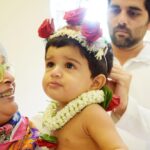 Sameera Reddy Instagram - My Lil Krishna who loves his makhan and makes his mama chase him around everyday😍 Happy Janamasthami✨ @manjrivarde @mr.vardenchi #throwback #happyhans #happyjanamashtmi #gokulashtami #krishna #baby ✨