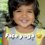 Sameera Reddy Instagram - Face Yoga exercises? Please try💪🏼 #naughtynyra #fitnesstrainer #tips 😂😃 #momlife #messymama #motherhood #moments 💃🤩🎉❤️