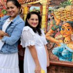 Sameera Reddy Instagram - Goa📍Colourful ceramic murals, beautiful churches & Hollywood Street 🌴Me & @diydayalishka do an easy Sunday look featuring a classic @westsidestores white LOV dress. 💃Girls just wanna have fun ! Can you feel our vibe Ladies ?😍 . . . . #WestsideStores #WomenOfWestside #WomenWeLove #Twinning #LOVByWestside #LunaBluByWestside #StudiowestByWestside #twinningwinning #sundaytwinning #twinstagr #sisters #family #fashion #matchymatchy #Dress #Staysafe #Maskup #Safetyfirst #Instagood #art #beautiful #happy #ATataEnterprise #ad