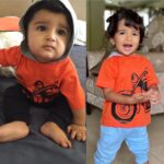 Sameera Reddy Instagram - Same same but different 😍 Hansie’s hoodie 5 years later on Nyra! I love reusing his clothes for her 😎 #brotherandsister #throwbackthursday #happyhans #naughtynyra #messymama #momlife #memories ❤️🥰