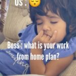 Sameera Reddy Instagram - Work from home be like🏡 Focusssssss🤪 #stayhome #staysafe #naughtynyra #messymama #positivethinking #workfromhome ❤️✨🌟