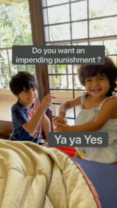 Sameera Reddy Instagram - A heart-melting happy hug is what we all needed today🥺❤️! And ‘Impending’ being my son ‘s new favourite word ! 😂 ha☺️Happy Monday 🙌🏻#naughtynyra #happyhans #siblings #heartmelt #messymama #moments ✨