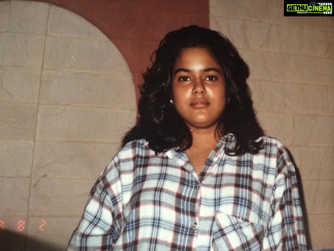 Sameera Reddy Instagram - Because I had it hard as a teenager who stammered and was on the heavier side, I will teach my kids to be kind and more tolerant and accepting of all differences. Not everyone is the same . It was very hard to go beyond the hurtful comments I would receive and I wish I could tell this young girl that she was more than perfect ✨But looking back haven’t we created a world of perfection and high standards to live upto? Are we sending our kids into that same space? I’d like to believe we are more mindful, conscious beings who are compassionate❤️ ✨ #imperfectlyperfect #consciousparenting #throwbackthursday 🌟