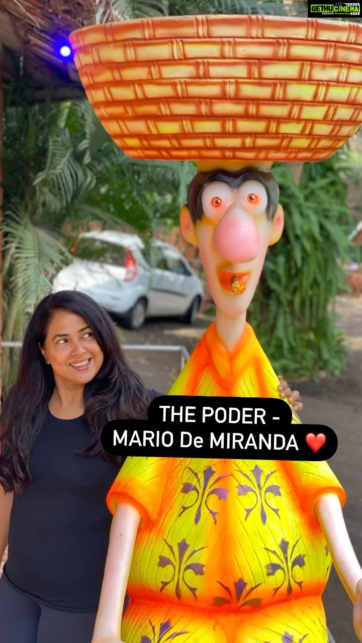 Sameera Reddy Instagram - Every morning we wake up to the sound of the horn of the bread man on his scooter with freshly baked Goan Pao! I can’t tell you what a big part of Goan culture it is and now living here I’m addicted to the poee bread❤️ The Poder - Mario de Miranda @world_of_mario at the Museum of Houses Cafe Porvorim Goa is a must visit with the kids ✨ #messymama #discovergoa #momlife 🌈
