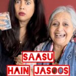 Sameera Reddy Instagram – Sassu Hain Jasoos😎Are you smarter than your Saasu?! Hells no🤪 #messymama #saasysaasu #messymama #saasbahu #friday #fun #weekend #masti @manjrivarde Saasu Redefined 🕺🤩💃