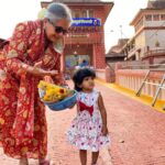 Sameera Reddy Instagram - Seeking blessings on this auspicious day of Basant Panchami at Shri Shantadurga Temple in Ponda, Goa. This pandemic brought big changes and shifting home to Goa was a new start for us 🙏🏼 The festivities at the temple begin today and the preparations are in full glory! 🌺 Goa has some beautiful places of worship and this temple is a must visit . #messymama @mr.vardenchi @manjrivarde #naughtynyra #happyhans #sassysaasu #newbeginnings ✨🙏🏼 . #fyi Shri Shantadurga Temple is situated at the foothill of Kavalem village in Ponda Taluka, Goa. A small laterite mud shrine was built and the deity was installed here. The mud-shrine was converted into a beautiful temple whose foundation stone was laid in 1730 and the temple was completed in 1738 and renovated in 1966 The temple is dedicated to Shantadurga, the goddess who mediates between Vishnu and Shiva. The deity is also called 'Santeri' colloquially. Local legends tell of a battle between Shiva and Vishnu. The battle was so fierce that the god Brahma prayed to Goddess Parvati to intervene, which she did in the form of Shantadurga. Shantadurga placed Vishnu on her right hand and Shiva on her left hand and settled the fight. ✨ Shree Shantadurga Saunsthan, Kavale, Ponda, Goa