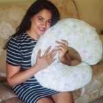 Sameera Reddy Instagram - This week has been a bittersweet bag of mixed emotions. I finally finished weaning Nyra and it has been emotional 🥺For both of us. We’ve cried , we’ve had many hard moments but we found our rhythm and that’s what was most important . I used this Feeding pillow for both Hans and Nyra. It has been our comfort for those long night feeds as well as my bestie pillow to cuddle as an exhausted mommy trying to keep up with my breast feeding journey . But it’s time to let go . And knowing it was the last feed has been elating because I finally have my freedom yet sad because it made me feel so connected to her and I really enjoyed the whole process. It took me a month to wean her . Dropping her least favourite afternoon feed and replacing it with cows milk in a sippy cup. Then the early morning feed , the 9 pm feed and lastly the last 4 am feed . I now give her sips of water to pacify her back to bed and it’s finally worked . To all the mommies who remember this process it really is such a moment and I’m sure you can relate . Nyra is 1.5 years old today and I would like to say there is no exact age to stop breastfeeding . Each mother should find her moment to wean . There is no guilt and no one should ever put that pressure on you . Nor if you chose to or couldn’t breast feed your child . We are all in this together and supporting each other is really what matters ❤️#messymama #motherhood #momentsofmine #momlife #breastfeeding #motherhoodjourney ✨