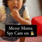 Sameera Reddy Instagram - The case of the missing Lego solved🕵️‍♀️ #messymama #naughtynyra #caughtontape 🤣 #momlife #masti 🥳