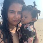 Sameera Reddy Instagram - #imperfectlyperfect beach day! 🏖 I remember wearing a bikini and still finding flaws to crib about (even though I had a picture perfect body then )and now here today in this beautiful moment with my 2 kids romping around feeling more confident and happier than ever 🌟2021 will definitely be the year to get into shape but these moments will always be a reminder to enjoy and love myself today in every phase 🙏🏼 your body is listening and needs love and confidence❤️ you are beautiful just the way you are 🙌🏼 #proud #mama #messymama #momlife #gratitude #2021 #newyear #affiramtions ✨ Goa
