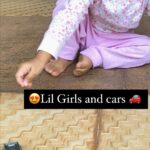 Sameera Reddy Instagram - I was obsessed with lil cars growing up and I can see Nyra loving it just like her mama did🚗😍 #naughtynyra #girlsandcars #messymama #momlife #fun 🦸🏻‍♀️ #babygirl 💪🏼
