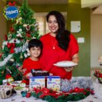 Sameera Reddy Instagram - Christmas is around the corner and as we all know it's the season to spend time with your family. Let's all create magical moments together by baking these scrumptious Pillsbury Cake Mixes! This year, the Pillsbury family is giving away 5 lucky winners a Pillsbury Hamper you can't resist! ❤️ To participate in our Christmas giveaway, just follow the three steps below: -Like this post and make sure you are following @Pillsbury_in -Share this post on your Instagram stories and tag @pillsbury_in -Tag any 3 friends who might want to enter the giveaway in the comments below Extra 🍰 points for those who upload a post or story on their feed of baking a Pillsbury Cake Mix with their family and tagging @pillsbury_in The winners will be announced on 27th December. What are you waiting for, let's all bake some delicious Pillsbury Cake Mixes together 🥳 . . . #TisTheSeasonToBake #ChristmasCake #MerryChristmas #Cake #ChristmasCelebrations #ChristmasGiveaway #Giveaway #TheKitchenIsForEveryone #AnyoneCanCake #Pillsbury #pillsburyindia