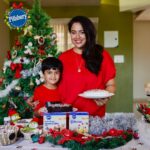 Sameera Reddy Instagram - Christmas is around the corner and as we all know it's the season to spend time with your family. Let's all create magical moments together by baking these scrumptious Pillsbury Cake Mixes! This year, the Pillsbury family is giving away 5 lucky winners a Pillsbury Hamper you can't resist! ❤️ To participate in our Christmas giveaway, just follow the three steps below: -Like this post and make sure you are following @Pillsbury_in -Share this post on your Instagram stories and tag @pillsbury_in -Tag any 3 friends who might want to enter the giveaway in the comments below Extra 🍰 points for those who upload a post or story on their feed of baking a Pillsbury Cake Mix with their family and tagging @pillsbury_in The winners will be announced on 27th December. What are you waiting for, let's all bake some delicious Pillsbury Cake Mixes together 🥳 . . . #TisTheSeasonToBake #ChristmasCake #MerryChristmas #Cake #ChristmasCelebrations #ChristmasGiveaway #Giveaway #TheKitchenIsForEveryone #AnyoneCanCake #Pillsbury #pillsburyindia