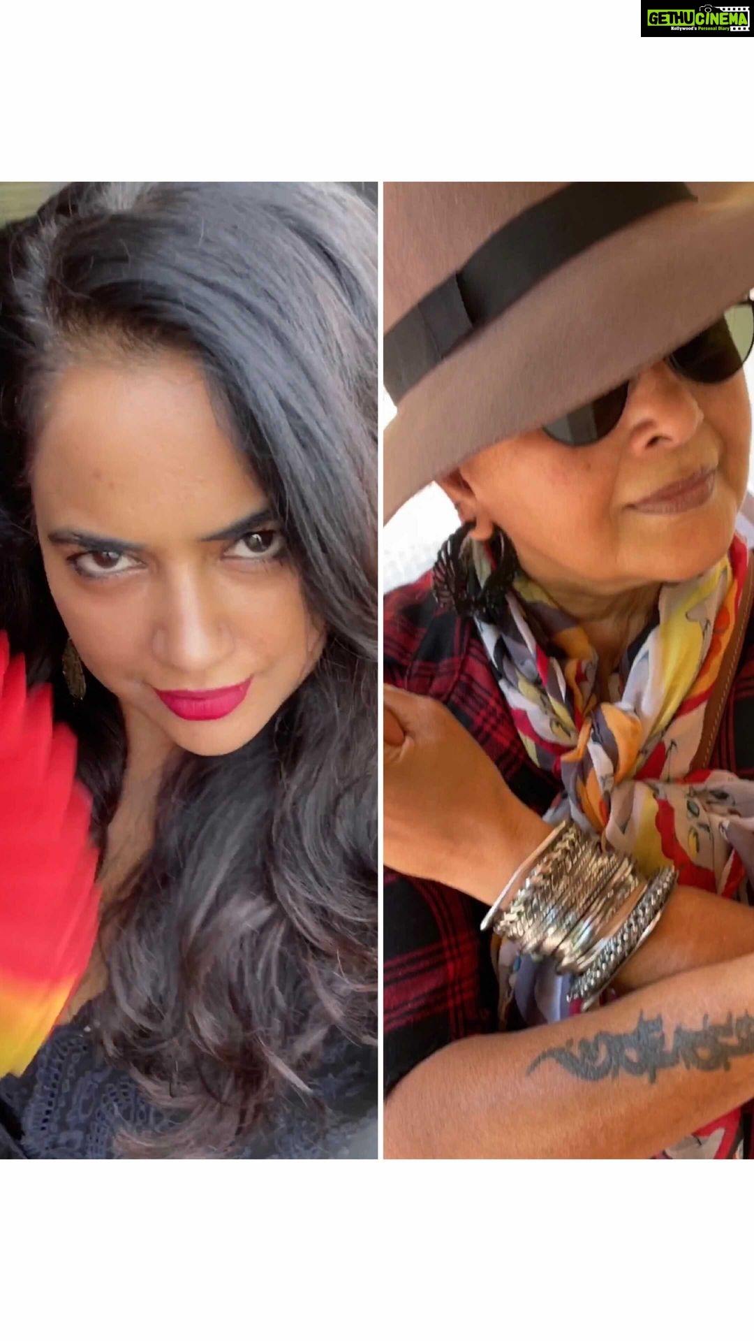 Sameera Reddy Instagram - 💃This heroine needs only one hero🤠Sassy Saasu😉let’s change the conversation and make our Saasus our protectors, our Heroes! 💪🏼 #girlpower #messymama #sassysaasu #saasbahu #madness #motherinlaw #daughterinlaw #damsel #cowboy 🌹 @manjrivarde