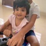 Sameera Reddy Instagram – Yeh Dosti🌟Taking his lil sis for a spin ❤️ #happyhans #naughtynyra #brotherandsister #siblings #bff #friendship #messymama #momlife #motherhood #momentsofmine 🤩