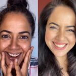 Sameera Reddy Instagram – The ring light just enhanced my very exhausted self this morning thanks to Nyra’s top teeth coming out and making sure I get no 💤 sleep! I feel you mommies 🤪 but anyway it’s always fun to show the transformation. This is not a make up video just a ‘keeping it real’ fun one😋 Stay Happy 🌼.
.
#messymama #nofilter #realmotherhood #keepingitreal #momlife #makeup #motherhood #real #beauty #nofilterneeded #spreadthelove #selflove #acceptance #soul #happymama 🤩